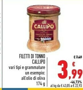 Conad Callipo Tonno offerta