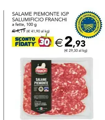 Esselunga Franchi Salame offerta
