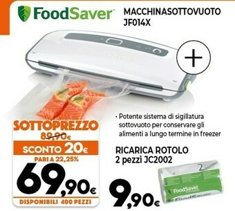 Expert FoodSaver Macchina Sottovuoto JF014X offerta
