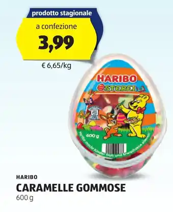 ALDI HARIBO CARAMELLE GOMMOSE 600 g offerta