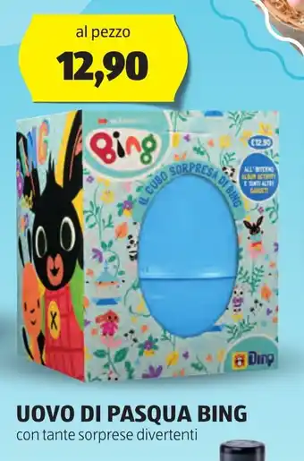 ALDI UOVO DI PASQUA BING con tante sorprese divertenti offerta