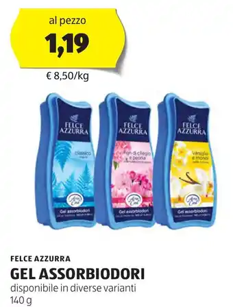 FELCE AZZURRA GEL ASSORBIODORI disponibile in diverse varianti 140 g