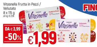Famila Vitasnella Frutta in Pezzi / Vellutato 8x115g offerta