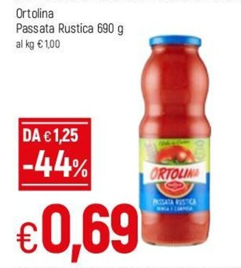 Famila Ortolina Passata Rustica 690g offerta