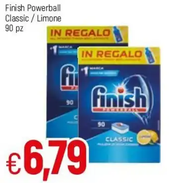 Famila Finish Powerball Classic / Limone 90pz offerta