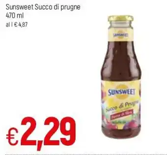 Famila Sunsweet Succo di prugne 470ml offerta