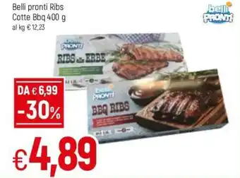 Famila Belli pronti Ribs Cotte Bbq 400g offerta