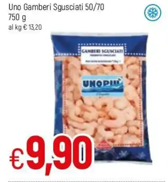 Famila Uno Gamberi Sgusciati 50/70 750g offerta