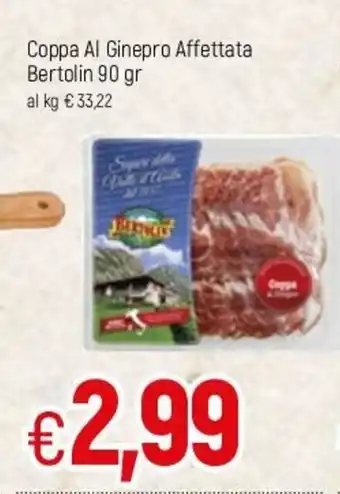 Coppa Al Ginepro Affettata Bertolin 90gr