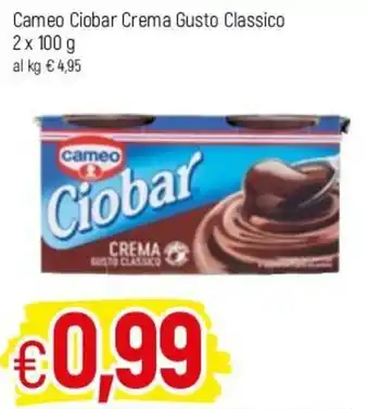 Famila Cameo Ciobar Crema Gusto Classico 2x100g offerta