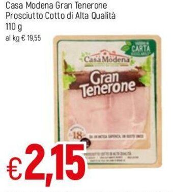 Famila Casa Modena Gran Tenerone Prosciutto Cotto di Alta Qualità 110g offerta
