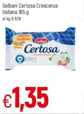 Famila Galbani Certosa Crescenza italiana 165g offerta