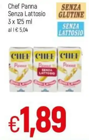 Famila Parmalat Chef Panna Senza Lattosio 3x125ml offerta
