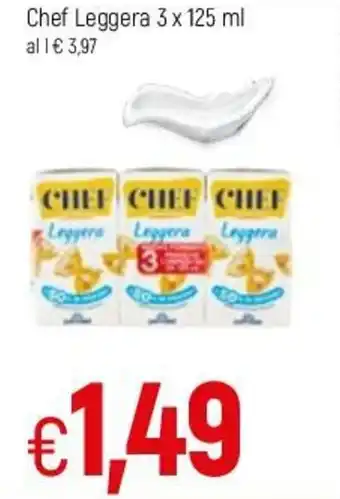 Famila Chef Leggera 3x125ml offerta