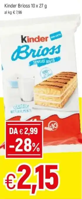 Famila Kinder Brioss 10x27g offerta