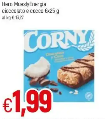 Famila Hero MueslyEnergia cioccolato e cocco 6x25g offerta