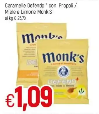 Famila Caramelle Defendp con Propoli / Miele e Limone Monk's offerta