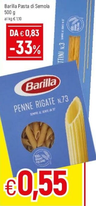 Famila Barilla Pasta di Semola 500g offerta