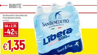 Famila San Benedetto Libera Naturale Fonte Benedicta 6x0,5l offerta