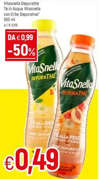 Famila Vitasnella Depurathé Tè in Acqua Vitasnella con Erbe Depurative 500ml offerta