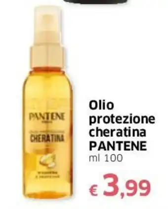 Famila Pantene Olio protezione cheratina 100ml offerta
