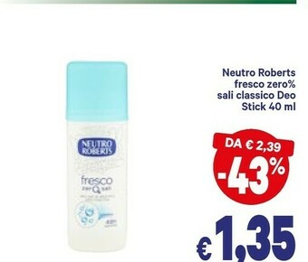 A&O Neutro Roberts Deodorante offerta