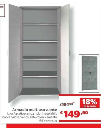 Armadio Multiuso 2 Ante