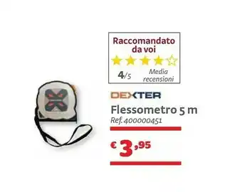 Bricocenter Dexter Flessometro 5m offerta