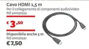 Bricocenter Cavo Hdmi 1,5 M offerta