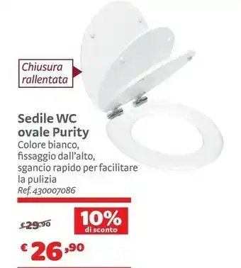 Bricocenter Sedile Wc Ovale Purity offerta