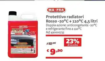 Bricocenter Ma-fra Protettivo Radiatori Rosso -20°C + 110°C 4,5 Litri offerta