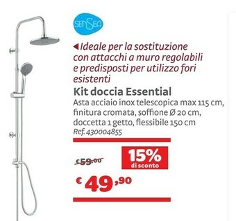 Bricocenter Kit Doccia Essential offerta