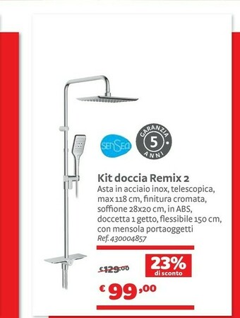 Bricocenter Kit Doccia Remix 2 offerta