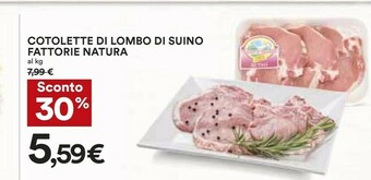 Coop Fattorie Natura Cotolette Di Lombo Di Suino offerta