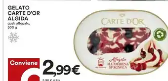 Coop Algida Carte D'Or Affogato All'Amarena Spagnola 500 G(ml) offerta