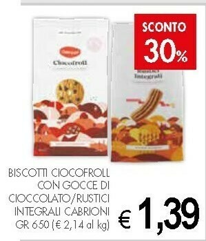 Crai Cabrioni Biscotti offerta