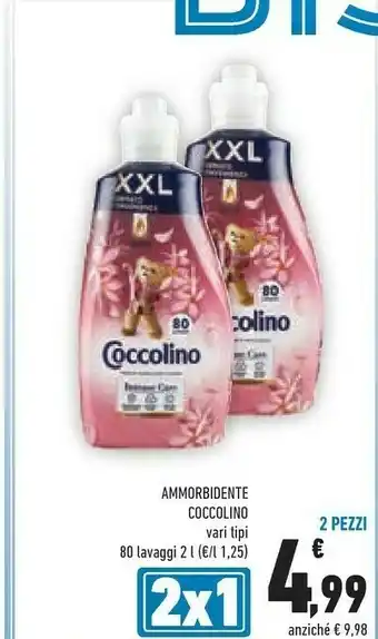 Conad Coccolino Ammorbidente 80 Lavaggi offerta