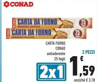Conad Conad Carta Forno offerta