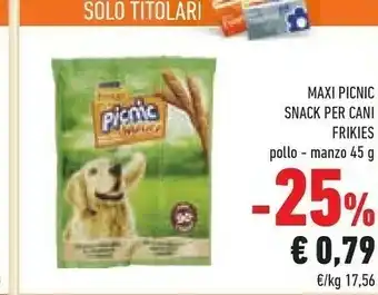 Conad Purina Maxi Picnic Snack Per Cani Frikies Pollo offerta