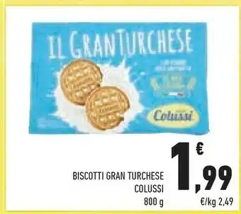 Conad Colussi Biscotti Gran Turchese offerta