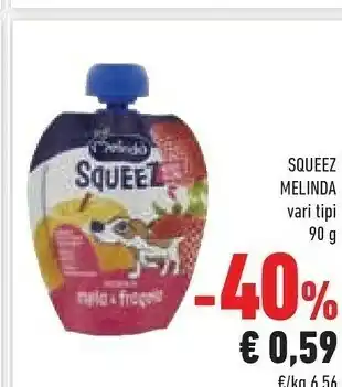Conad Melinda Squeez Mela Golden 90 G(ml) offerta