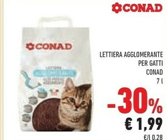 Conad Conad Lettiera Agglomerante Per Gatti offerta