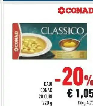Conad Conad Dadi 20 Cubi offerta