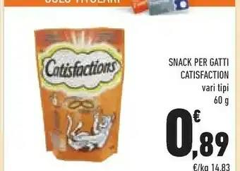Conad Catisfaction Snack Per Gatti offerta