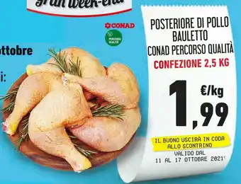 Conad Conad Posteriore Di Pollo Bauletto Percorso Qualita offerta