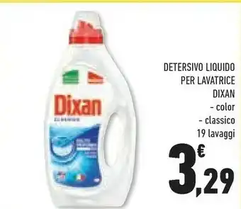 Conad Dixan Detersivo Liquido Per Lavatrice Color offerta