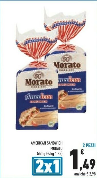 Conad Morato American Sandwich offerta