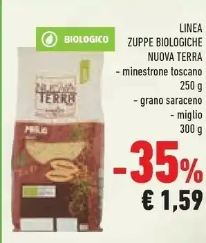 Conad Nuova terra Minestrone Toscano Con Farro Biologico 250 G(ml) offerta