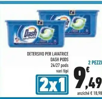 Conad Dash Detersivo Lavatrice Pods offerta