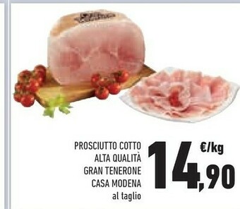 Conad Casa Modena Prosciutto Cotto Alta Qualita Gran Tenerone offerta